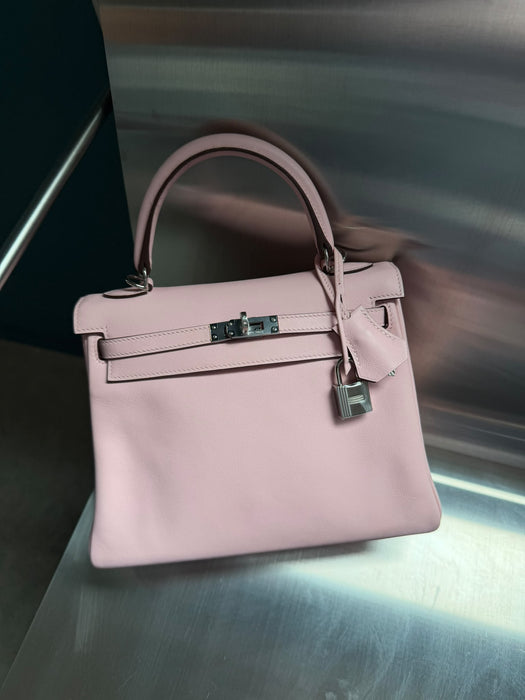 Hermes Kelly 25 in Sakura Swift Phw