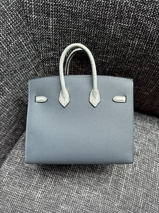 Hermes Birkin 20 in Rainy Faubourg Permabrass (Brand New)