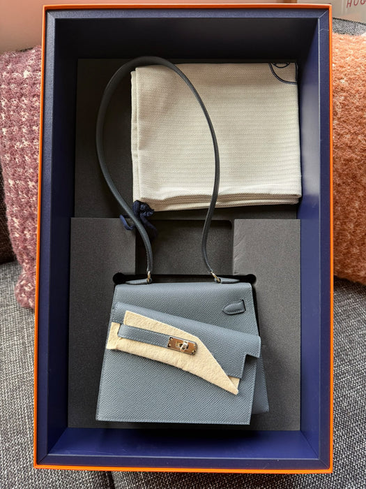 Hermes Kelly Desordre in Ardoise Epsom Permabrass