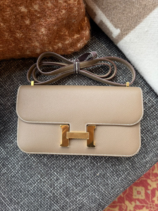 Hermes Constance Elan in Etoupe Epsom Ghw (Brand New)