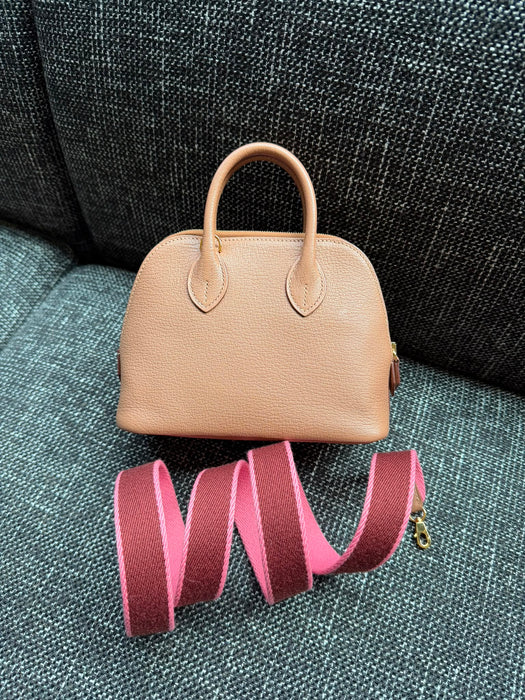 Hermes Mini Bolide in Quebracho Chevre Ghw
