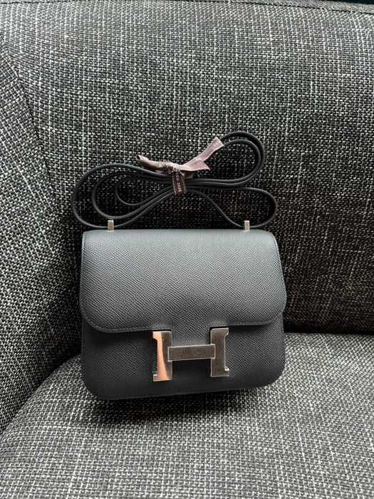 Hermes Constance 18 in Black Epsom Phw (Brand New)
