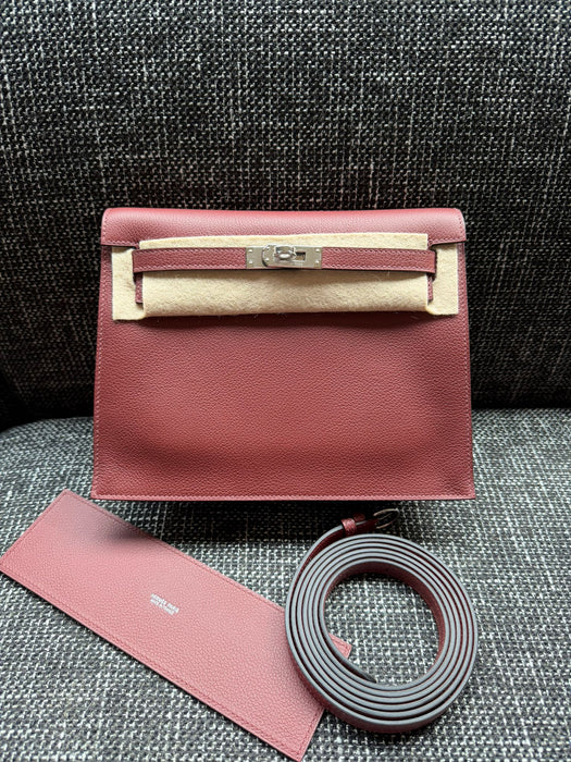Hermes Kelly Danse in Rouge H Evercolor Phw (Brand New)