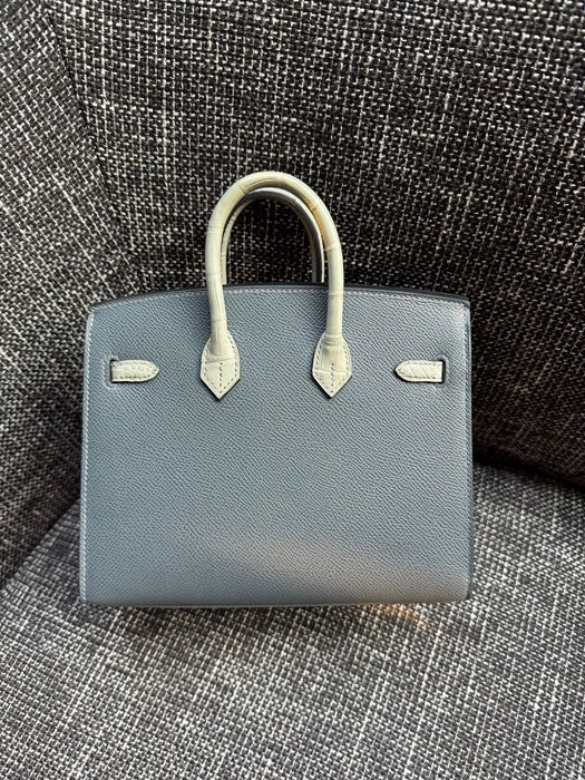 Hermes Birkin 20 in Rainy Faubourg Permabrass (Brand New)