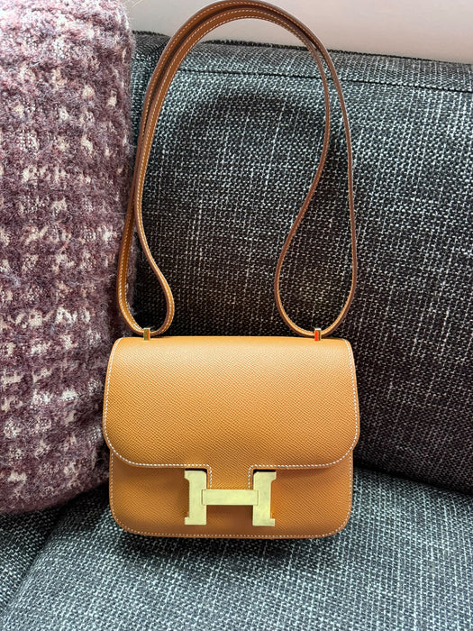 Hermes Constance 18 in Gold Epsom Ghw (Brand New)