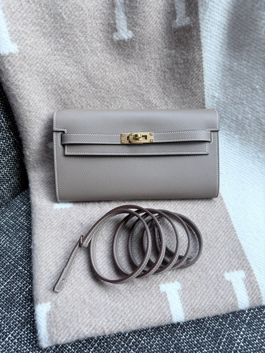 Hermes Kelly To Go in Etoupe Ghw (Brand New)