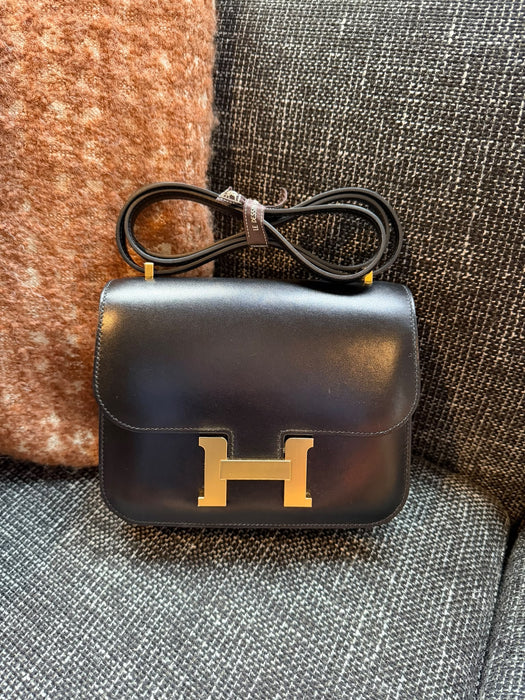 Hermes Constance 18 in Black Box Ghw (Brand New)
