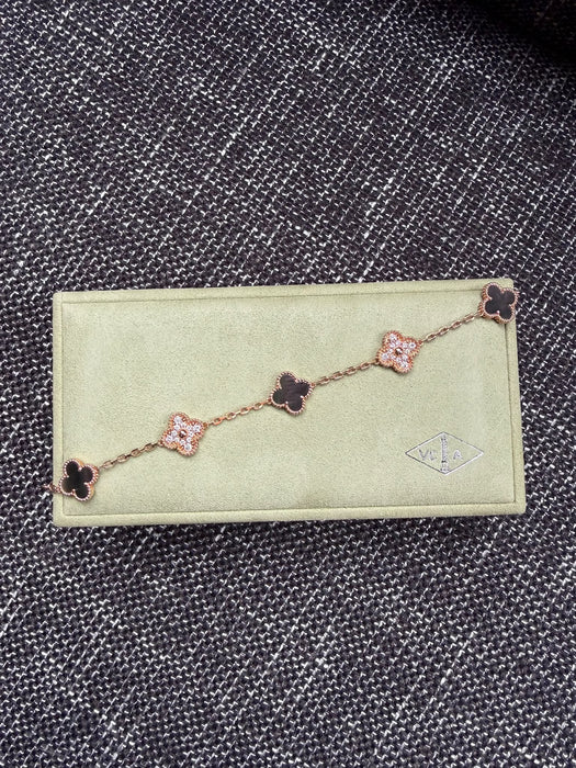 VCA 5 Motifs in RoseGold Diamonds (Brand New)