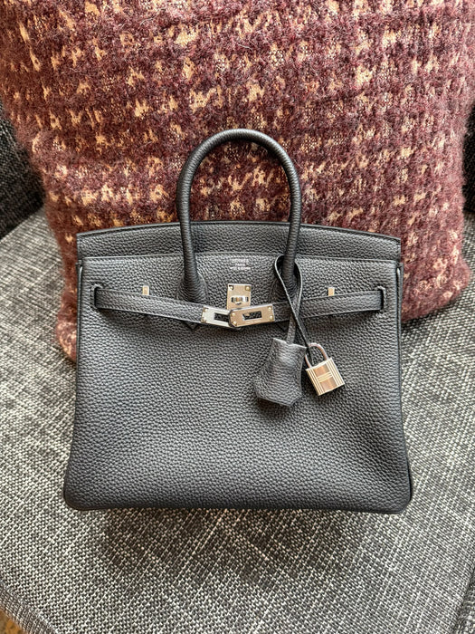 Hermes Birkin 25 in Black Togo Phw (Brand New)