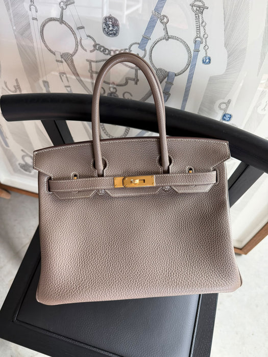 Hermes Birkin 30 in Etoupe Togo Ghw