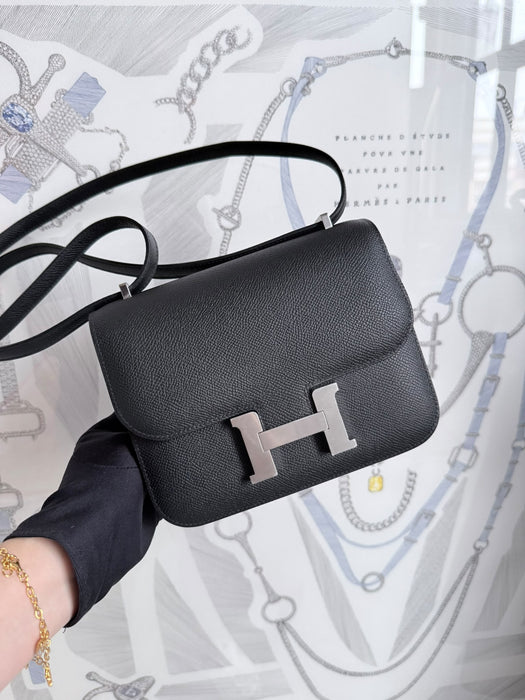 Hermes Constance 18 in Black Phw (Brand New)