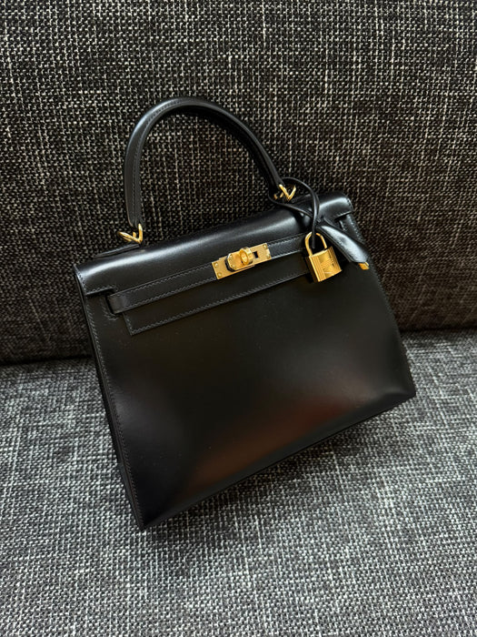 Hermes Kelly 25 Sellier in Black Box Ghw (Brand New)