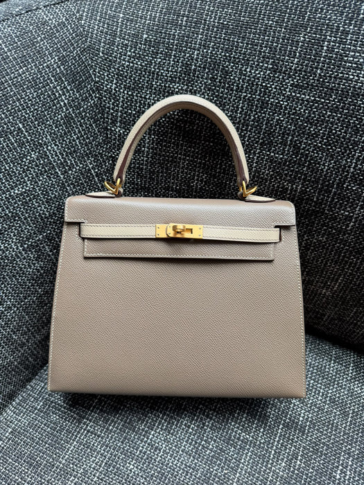 Hermes Kelly 25 HSS in  Etoupe x Trench Bghw