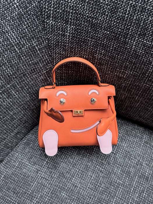 Hermes Kelly Dole in Orange / Sakura Ghw (Brand New)
