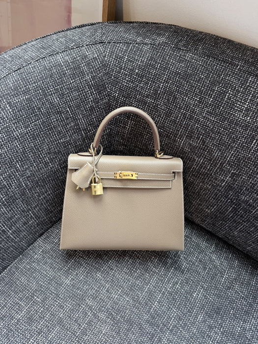 Hermes Kelly 25 Sellier in Etoupe ghw (Brand New)