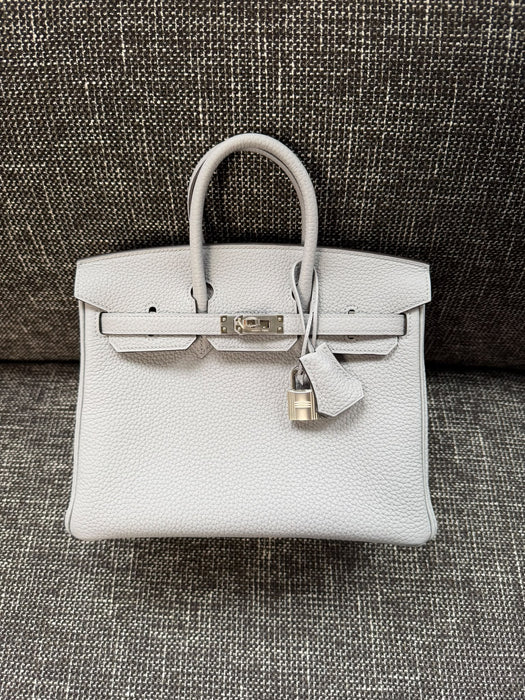 Hermes Birkin 25 in Gris Pantin Togo Phw (Brand New)