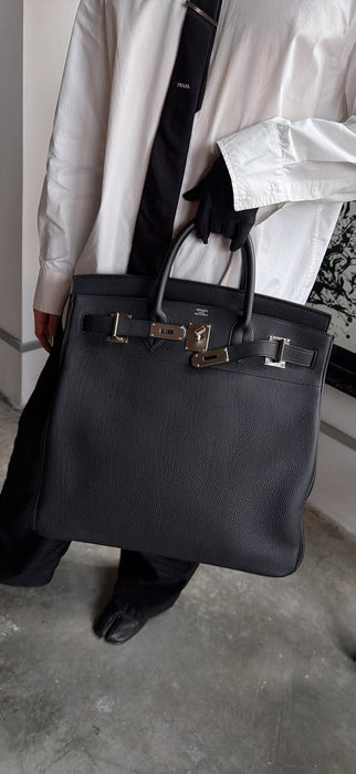 Hermes Birkin 40 HAC in Black Togo Phw