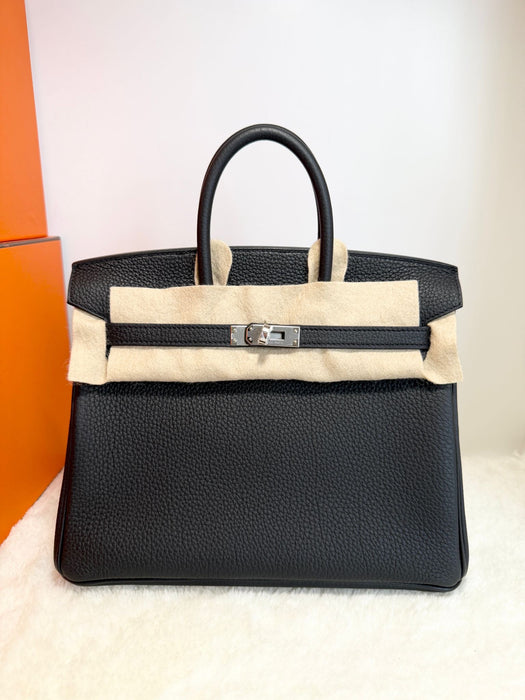 Hermes Birkin 25 in Black Togo Phw (Brand New)