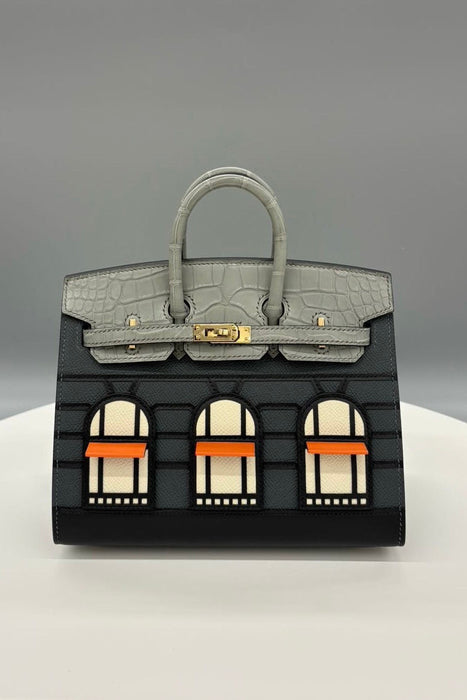 Hermes Birkin 20 in Rainy Faubourg Permabrass (Brand New)