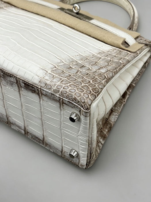 Hermes Kelly 28 in Himalaya Blanc Niloticus Phw (Brand New)