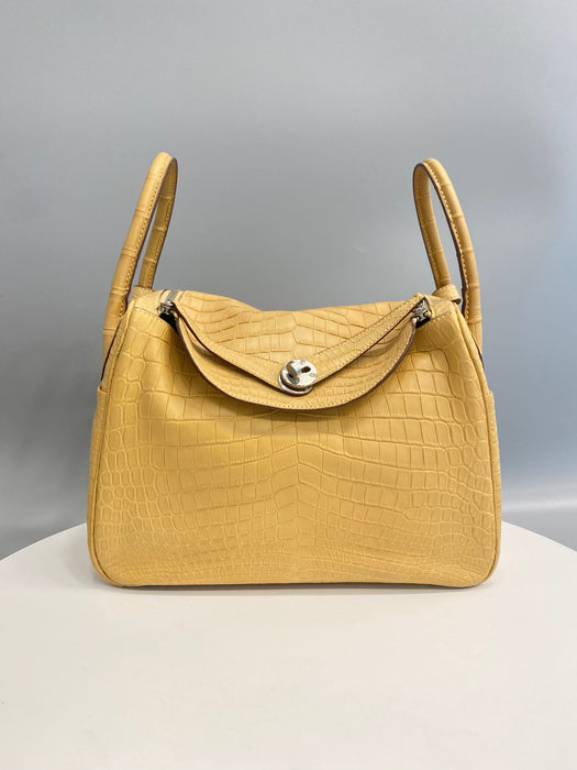 Hermes Lindy 30 in Paille Matte Niloticus Phw