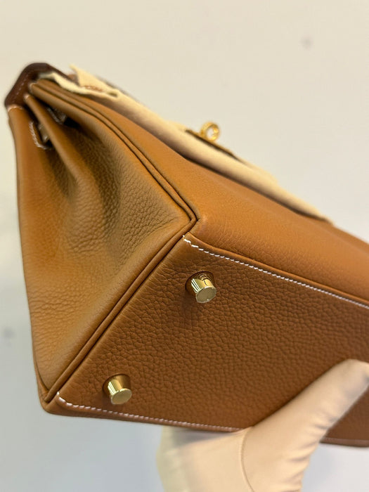 Hermes Kelly 25 Retourne Gold Togo Ghw (Brand New)