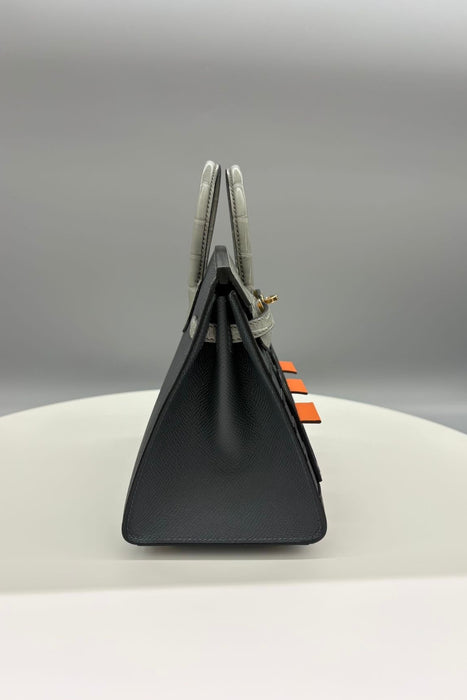 Hermes Birkin 20 in Rainy Faubourg Permabrass (Brand New)