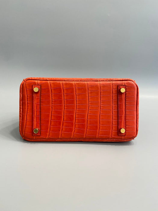 Hermes Birkin 25 in Bougainvillea Matte Alligator Ghw
