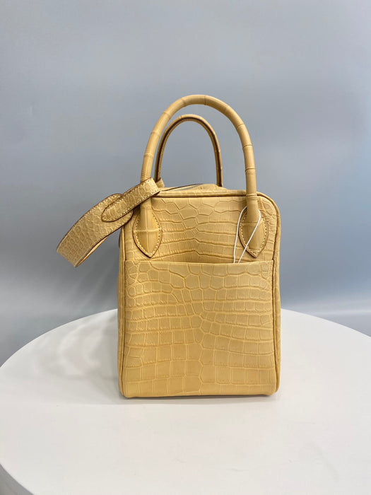 Hermes Lindy 30 in Paille Matte Niloticus Phw
