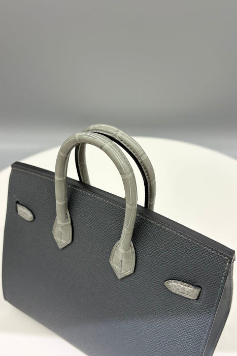 Hermes Birkin 20 in Rainy Faubourg Permabrass (Brand New)