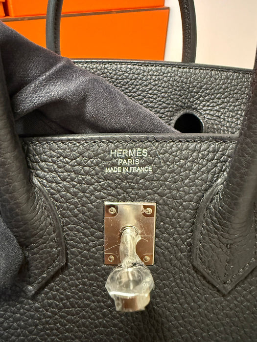 Hermes Birkin 25 in Black Togo Phw (Brand New)