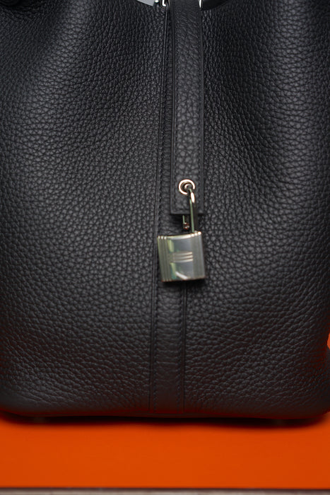 Hermes Picotin Noir 22 in Phw (Brand New)