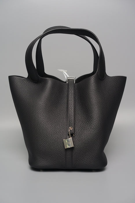 Hermes Picotin Noir 22 in Phw (Brand New)