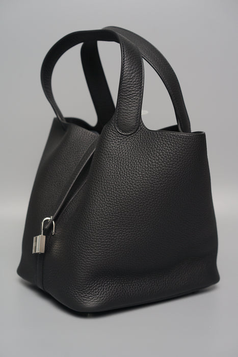 Hermes Picotin Noir 22 in Phw (Brand New)