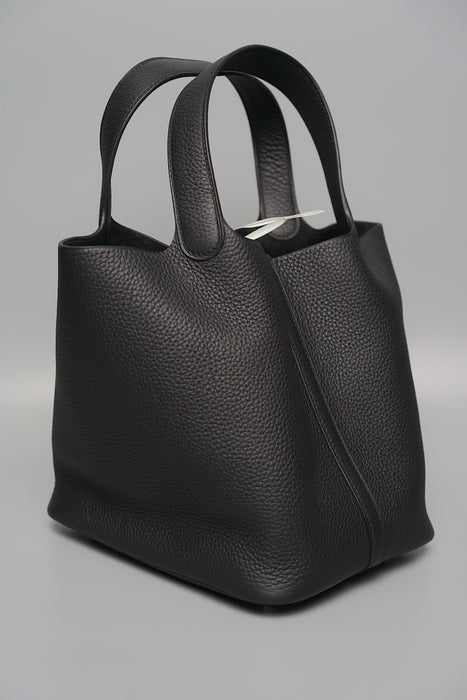 Hermes Picotin Noir 22 in Phw (Brand New)