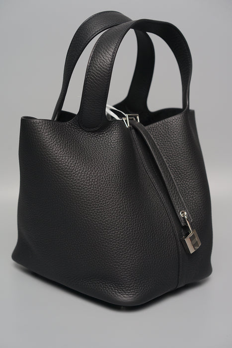 Hermes Picotin Noir 22 in Phw (Brand New)