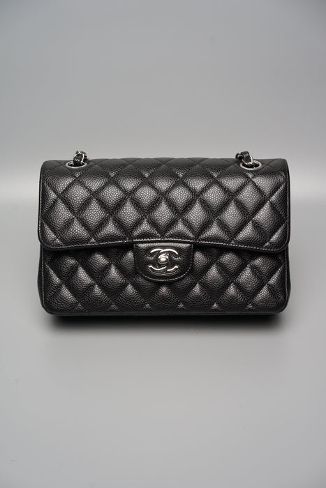 Chanel Small Double Flap in Black Caviar Shw