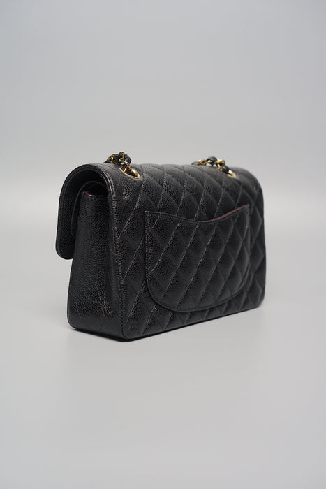 Chanel Small Double Flap in Black Caviar Ghw (Brand New)