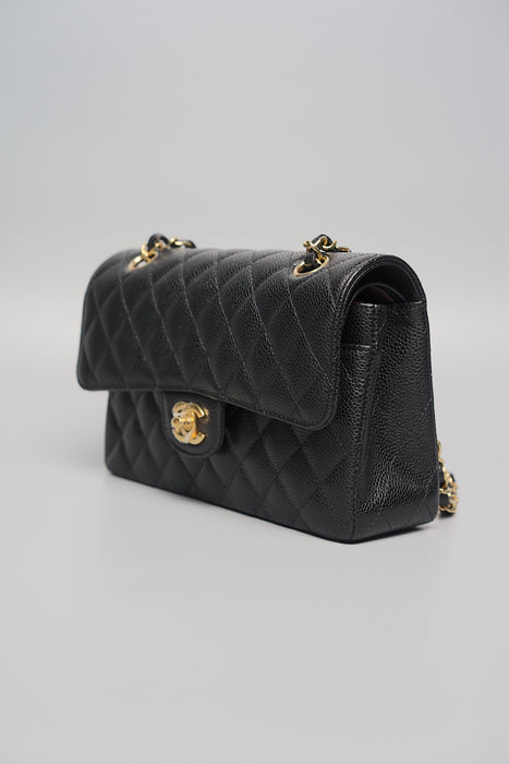 Chanel Small Double Flap in Black Caviar Ghw (Brand New)