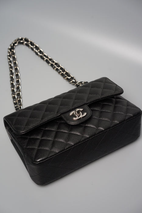 Chanel Small Double Flap in Black Caviar Shw