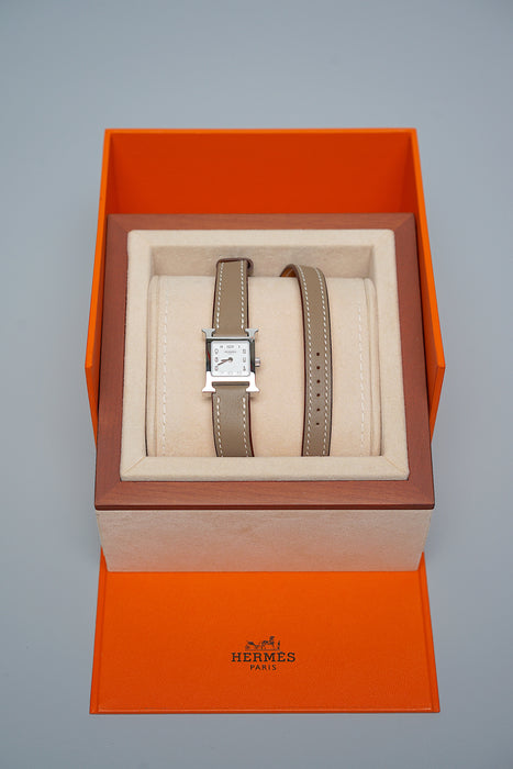 Hermes Heure H TPM in Etoupe Phw (Brand New)