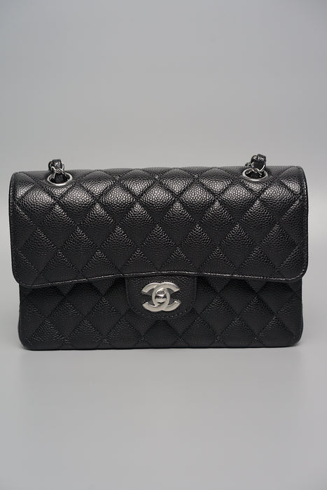 Chanel Small Double Flap in Black Caviar Shw (Brand New)