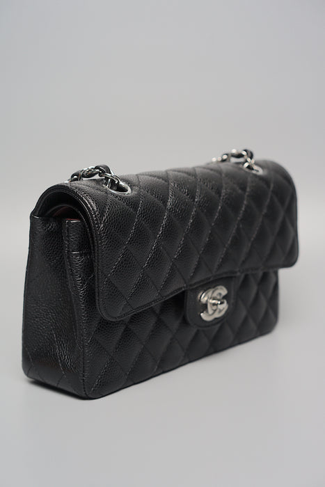 Chanel Small Double Flap in Black Caviar Shw (Brand New)