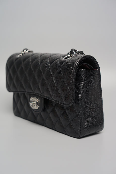 Chanel Small Double Flap in Black Caviar Shw (Brand New)