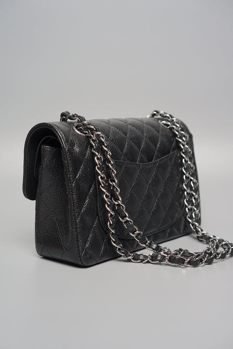 Chanel Small Double Flap in Black Caviar Shw (Brand New)