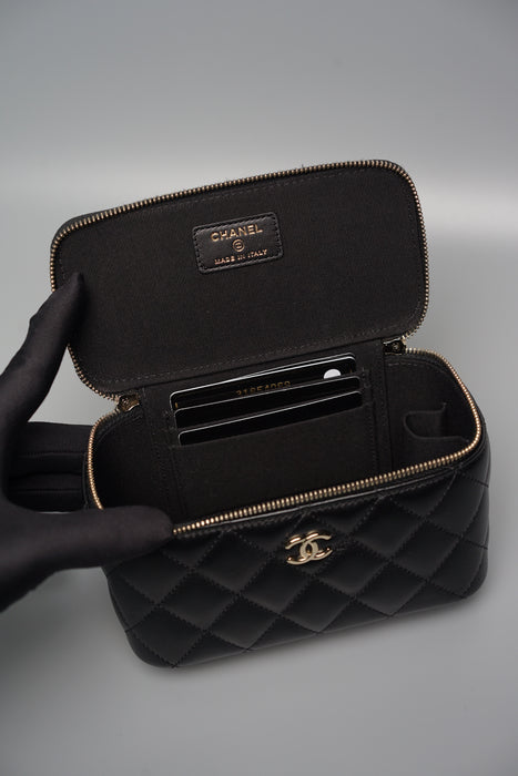 Chanel Long Vanity Handle with Chain in Black