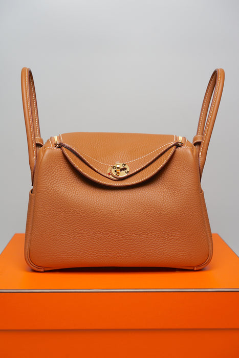 Hermes Lindy 26 in Gold Ghw (Brand new)