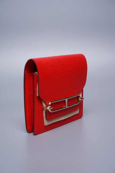 Hermes Roulis Slim in Rouge De Couer Ghw (Brand New)