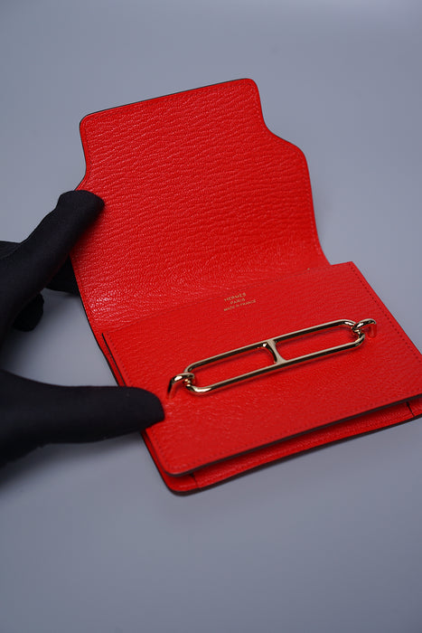 Hermes Roulis Slim in Rouge De Couer Ghw (Brand New)