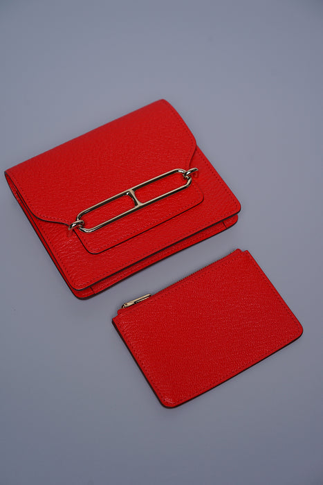 Hermes Roulis Slim in Rouge De Couer Ghw (Brand New)